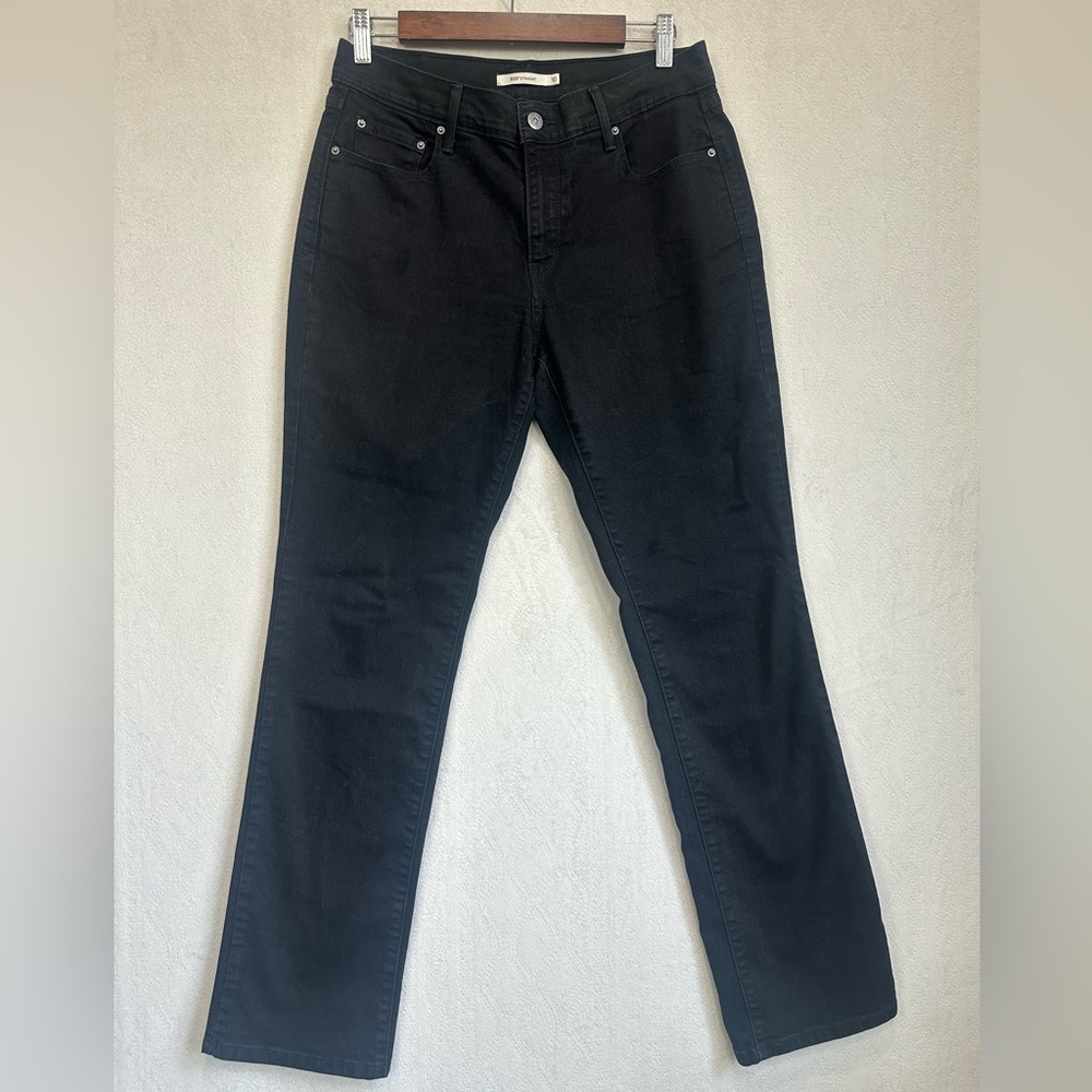 Levi's 505 Women's Straight-Leg Jeans in Black Sz 10